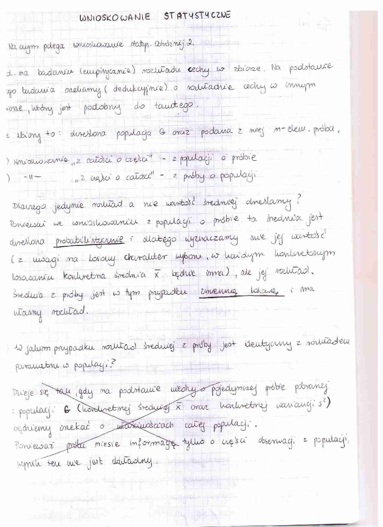 Wnioskowanie statystyczne - strona 1