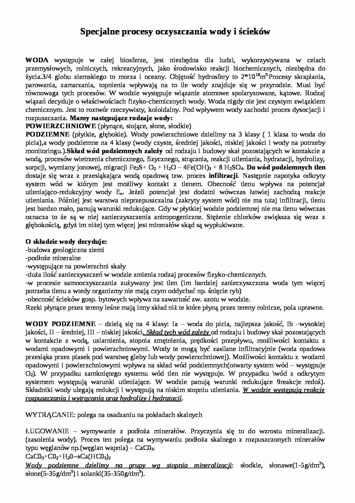 Oczyszczanie wody - cz. 1 - strona 1