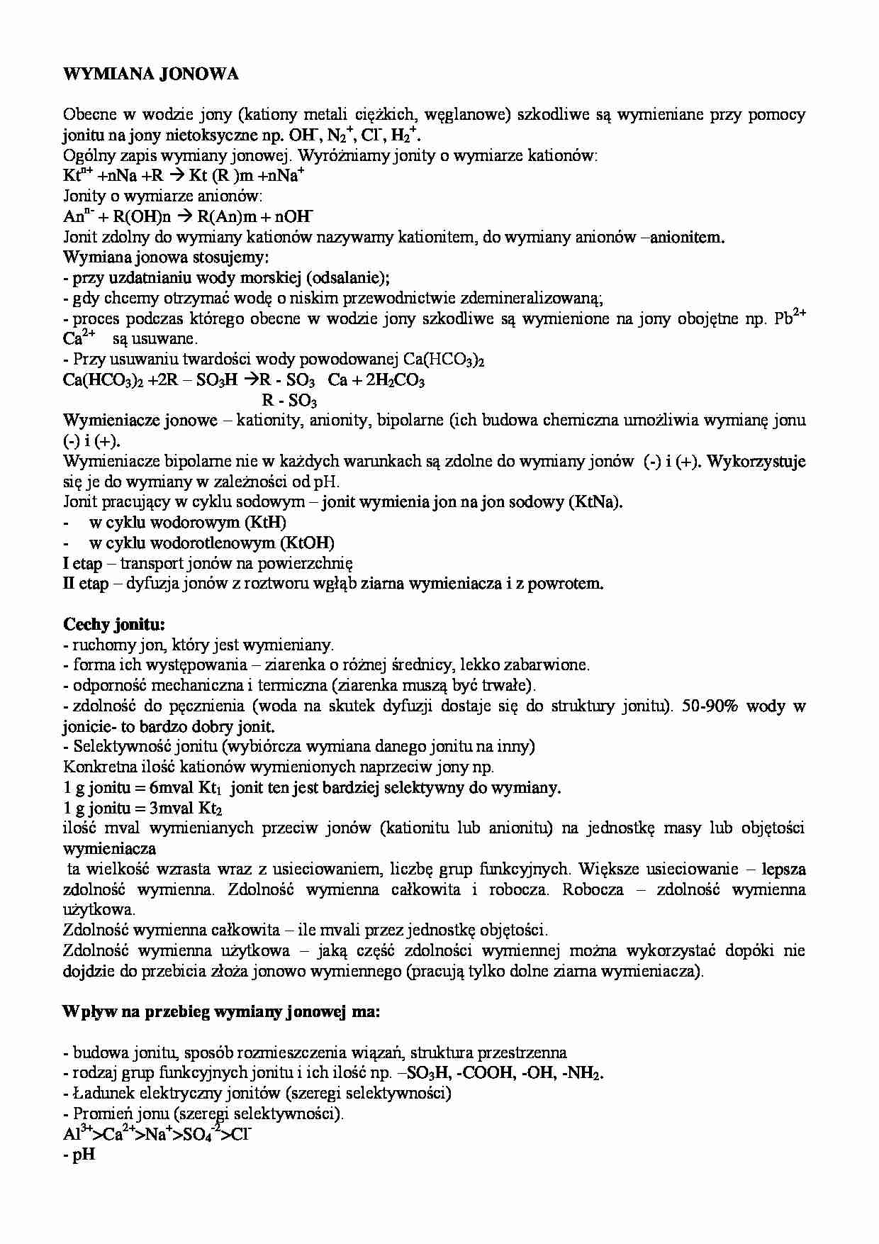 Oczyszczanie wody - cz. 2 - strona 1