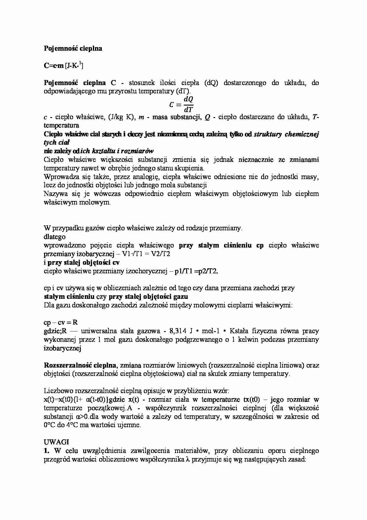 Fizyka budowli - cz. 2 - strona 1
