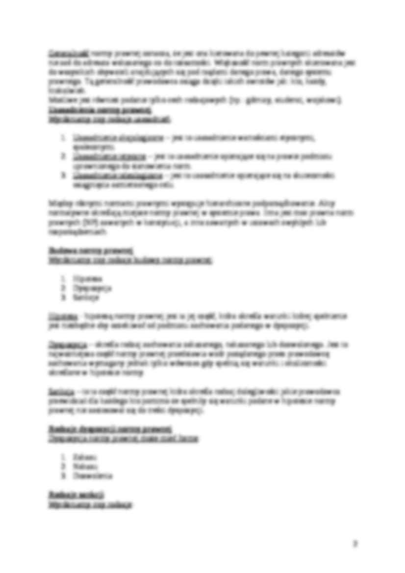 Wstęp do prawoznawstwa - ćwiczenia - strona 2