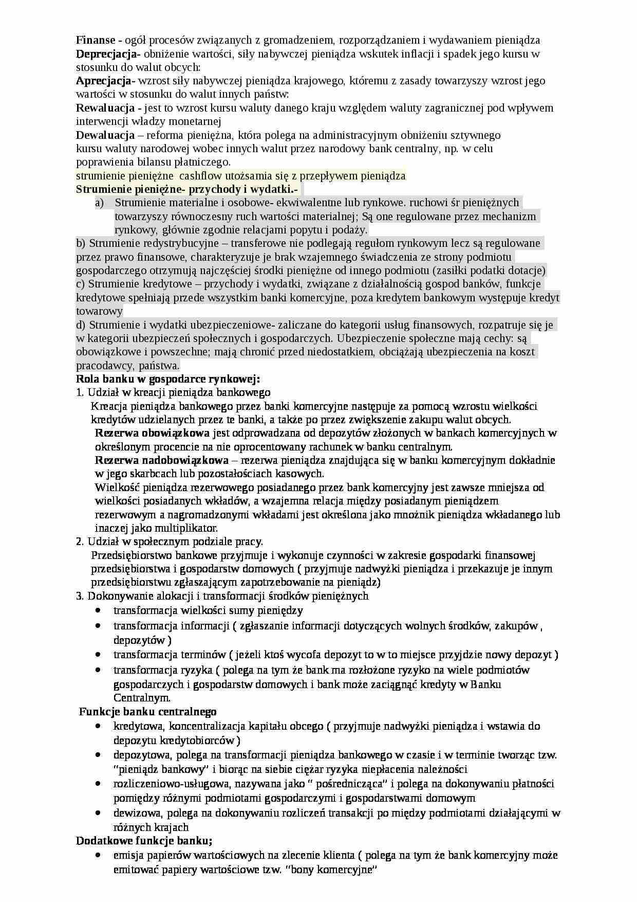 instytucje i usługi finansowe - wykłady - strona 1