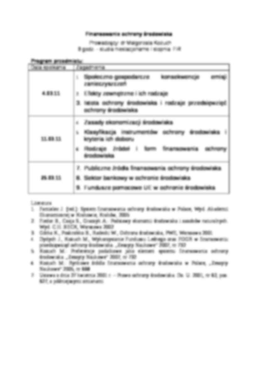 finansowanie ochrony środowiska - materiały z całego przedmiotu - strona 2