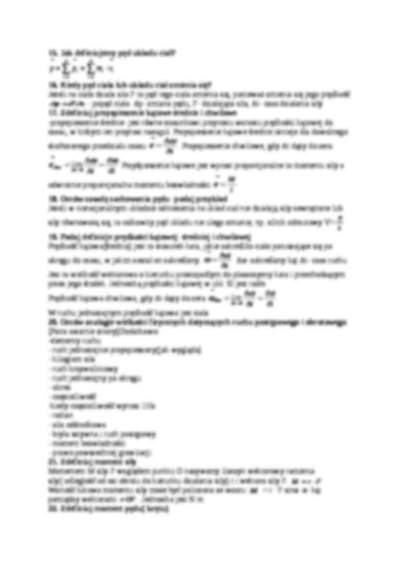 Opracowanie pytań na egzamin z fizyki - strona 3