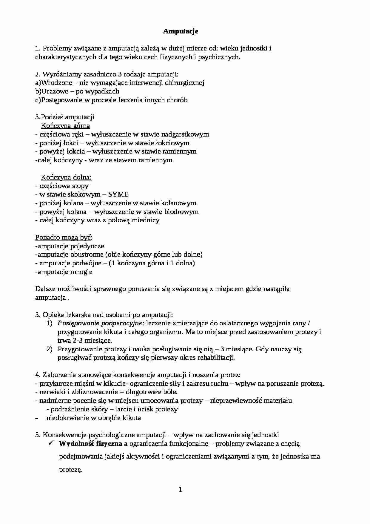 psychologia rehabilitacyjna - ćwiczenia - strona 1
