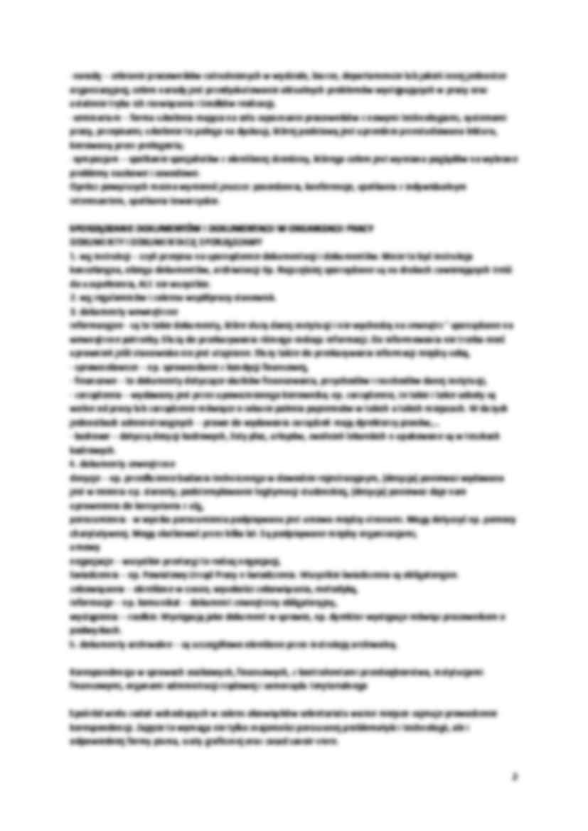 Praca sztabowo-biurowa wykłady - strona 2