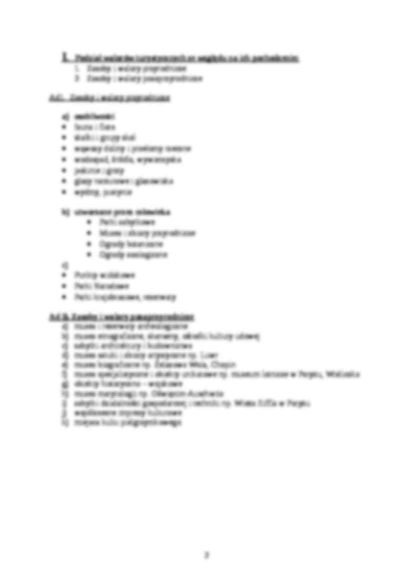 Geografia turystyczna - wykłady - strona 2