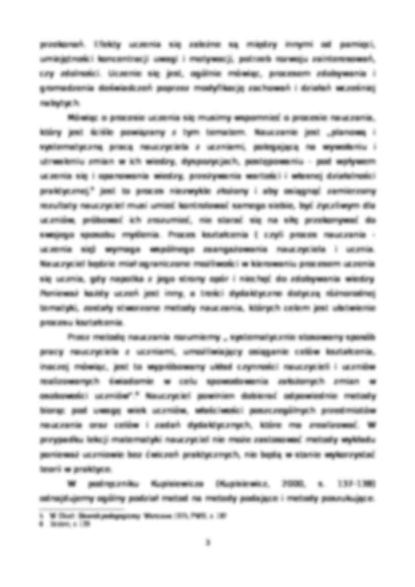 Kierowanie procesem uczenia się uczniów - praca zaliczeniowa - strona 3