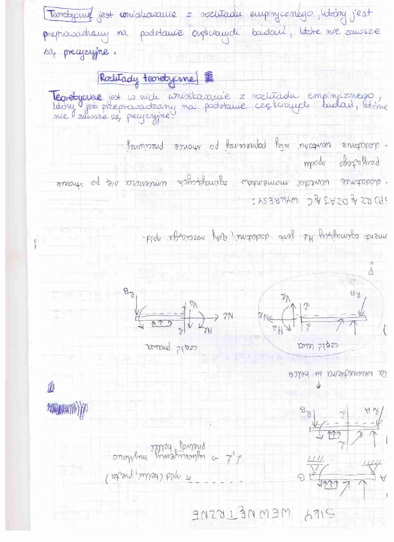 Siły wewnętrzne i obciążenia - strona 1