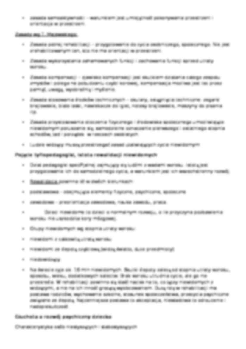 Pedagogika specjalna - ćwiczenia - strona 3