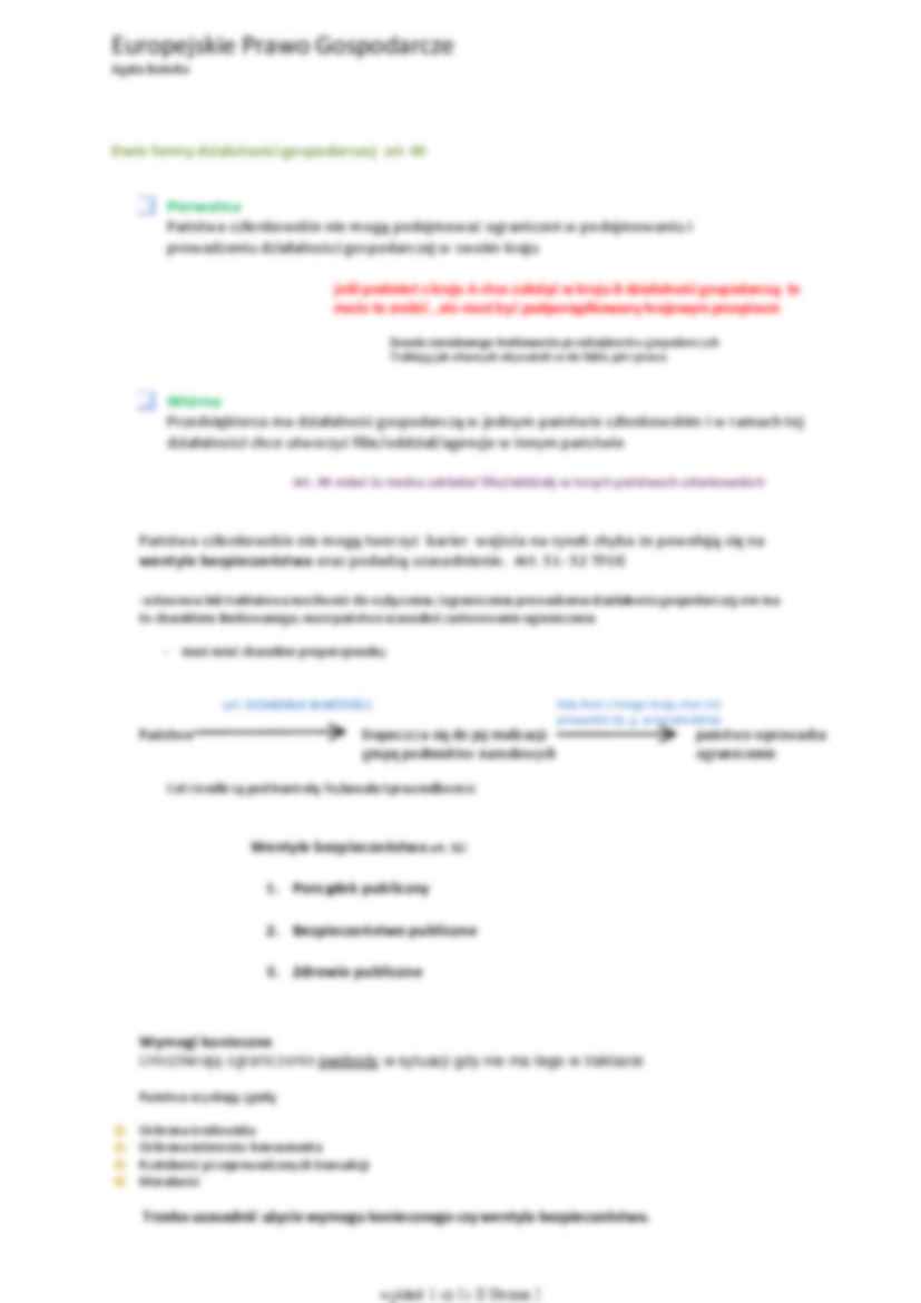 Europejskie prawo gospodarcze  - strona 2