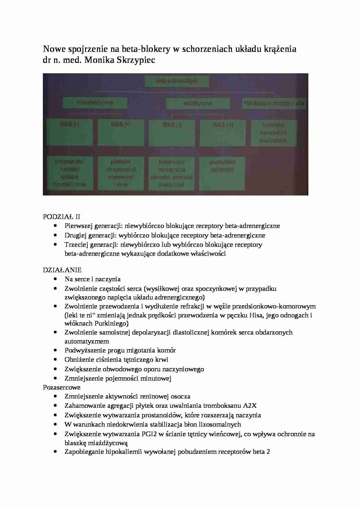 Beta blokery - strona 1