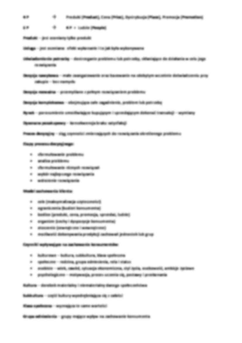 Marketing - wykłady i ćwiczenia - strona 3