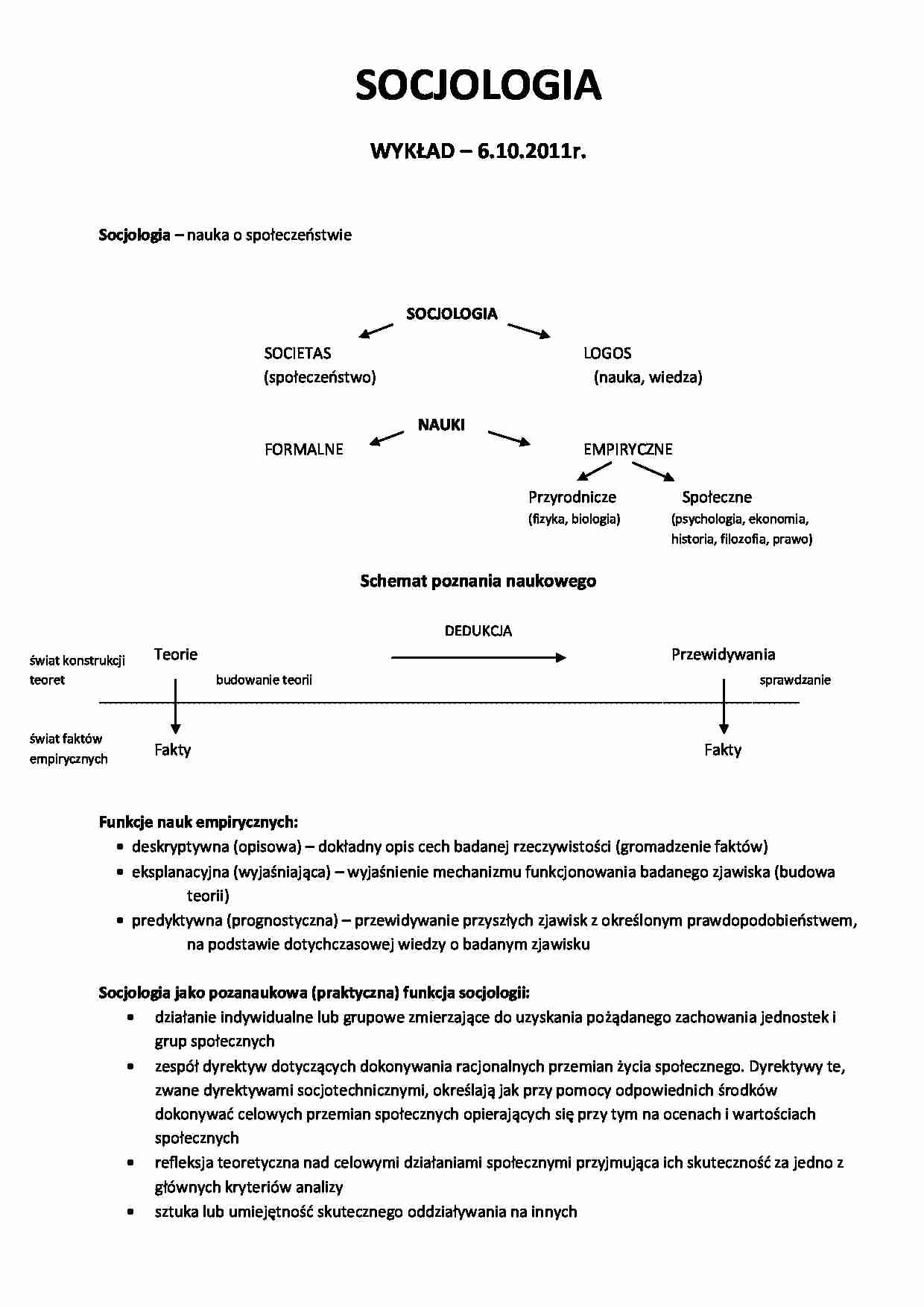 Socjologia pracy - wykłady i ćwiczenia - strona 1