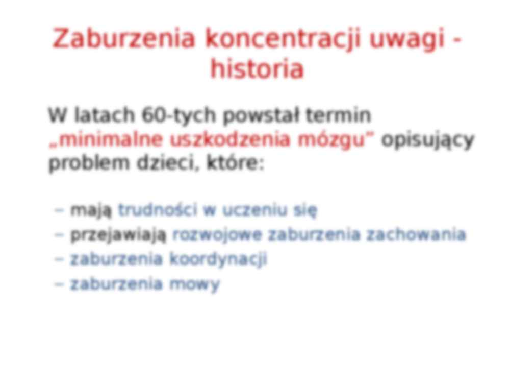 Zaburzenia koncentracji uwagi - strona 2