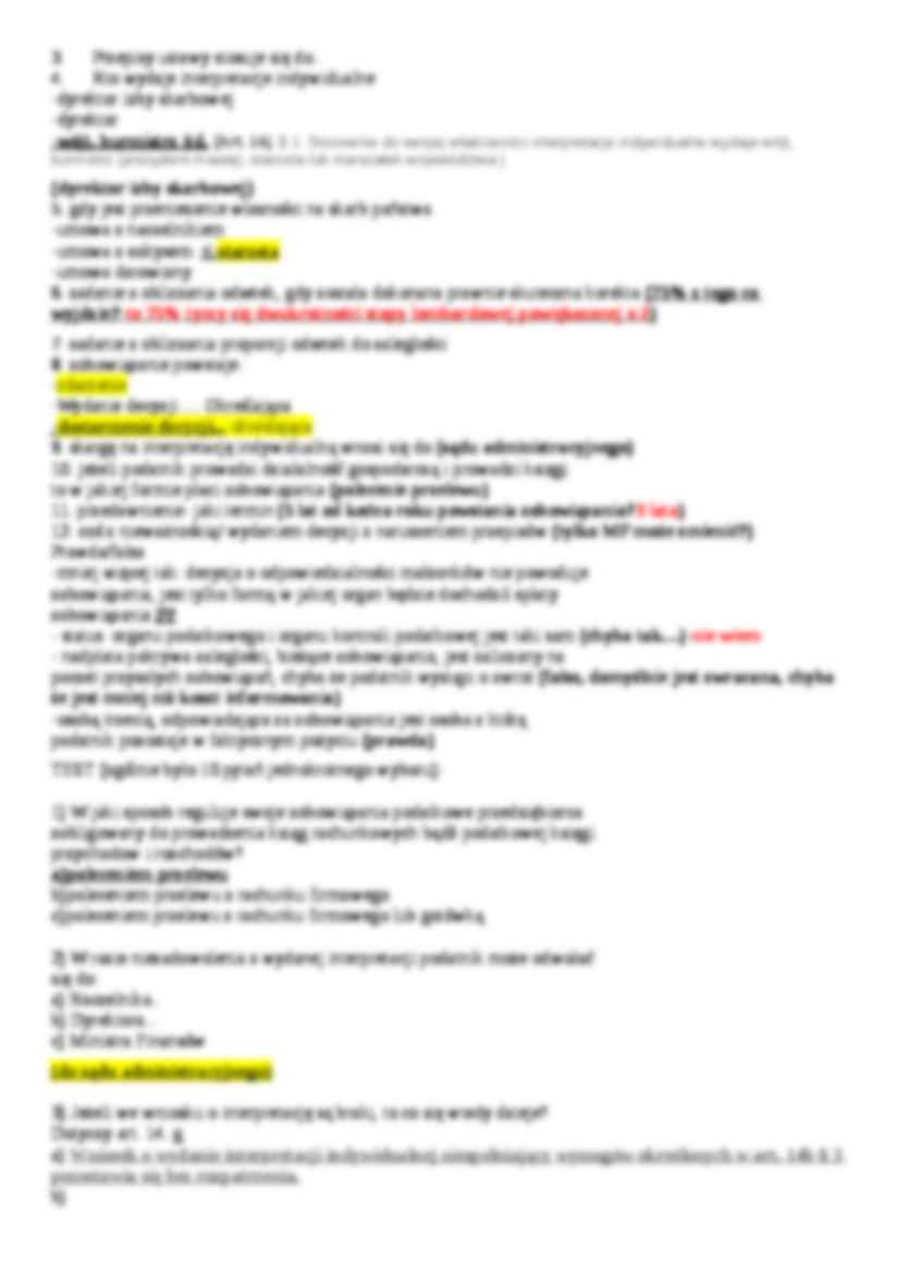 Ordynacja podatkowa - wykłady - strona 2