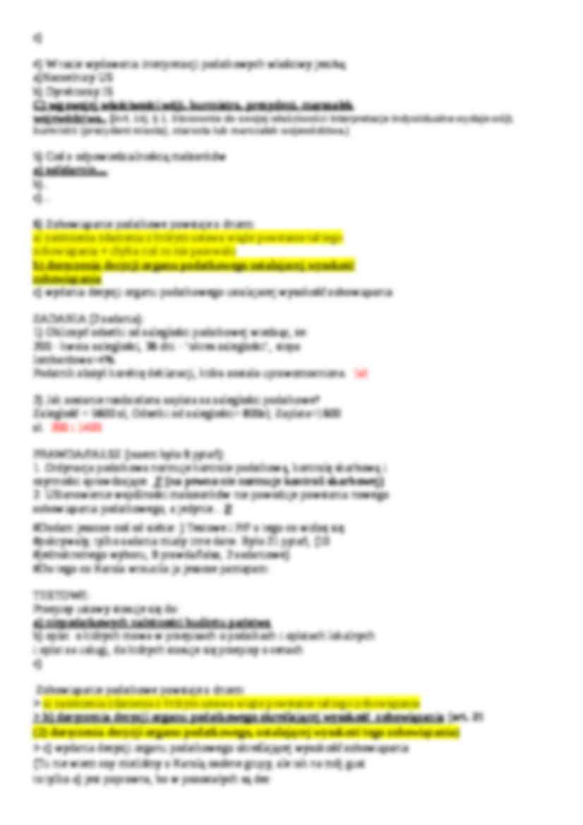 Ordynacja podatkowa - wykłady - strona 3