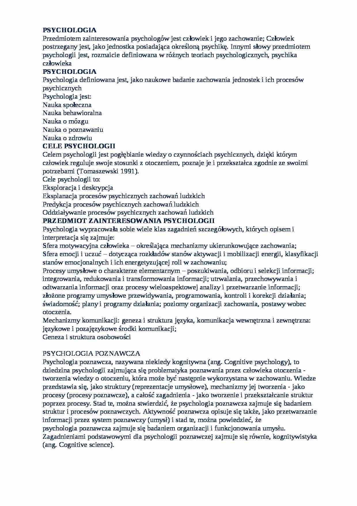 Psychologia w marketingu - strona 1