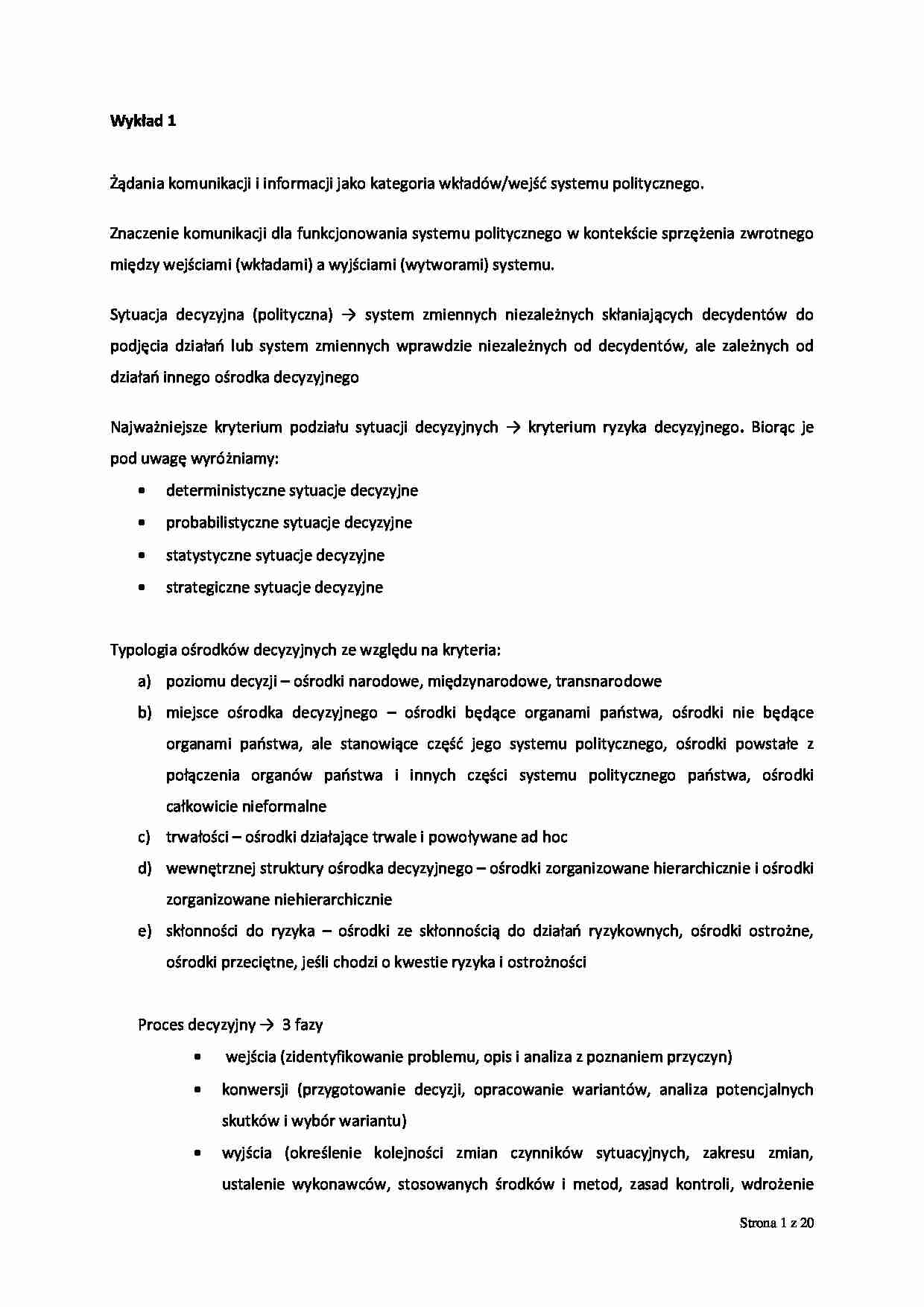 Komunikowanie polityczne - strona 1