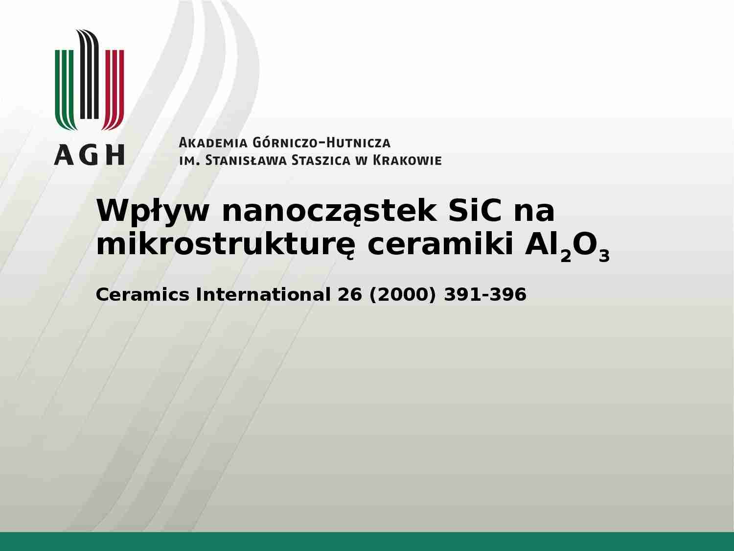 Ceramika Al2O3 z dodatkiem SiC - strona 1