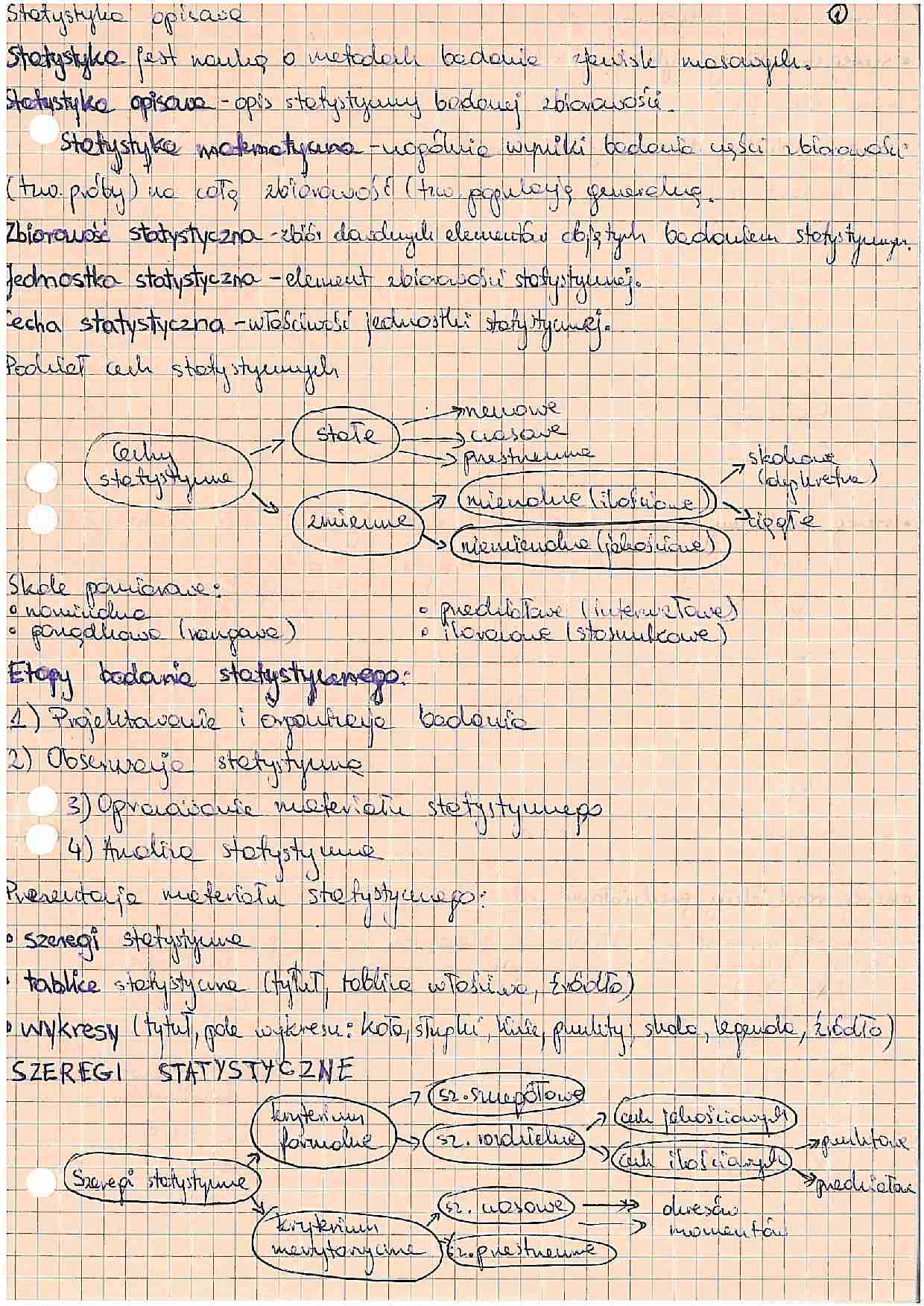 Statystyka Opisowa - wykłady - strona 1