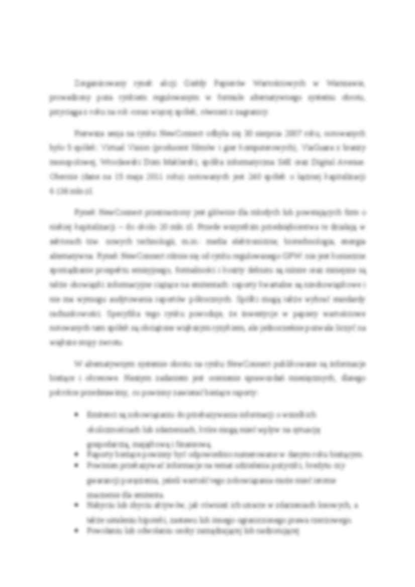 Analiza sprawozdań miesięcznych - sektor usług finansowych - strona 2