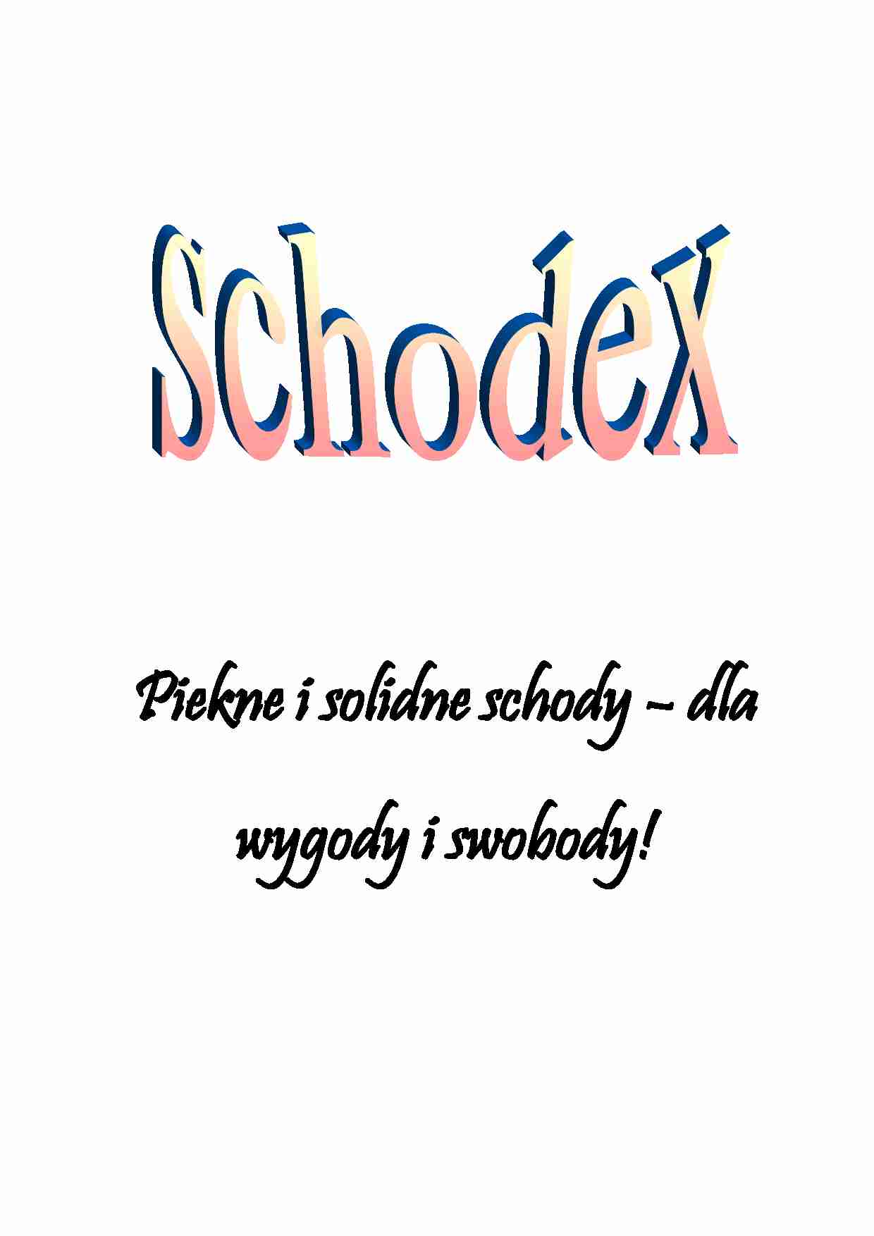 Biznes plan - Schodex - strona 1