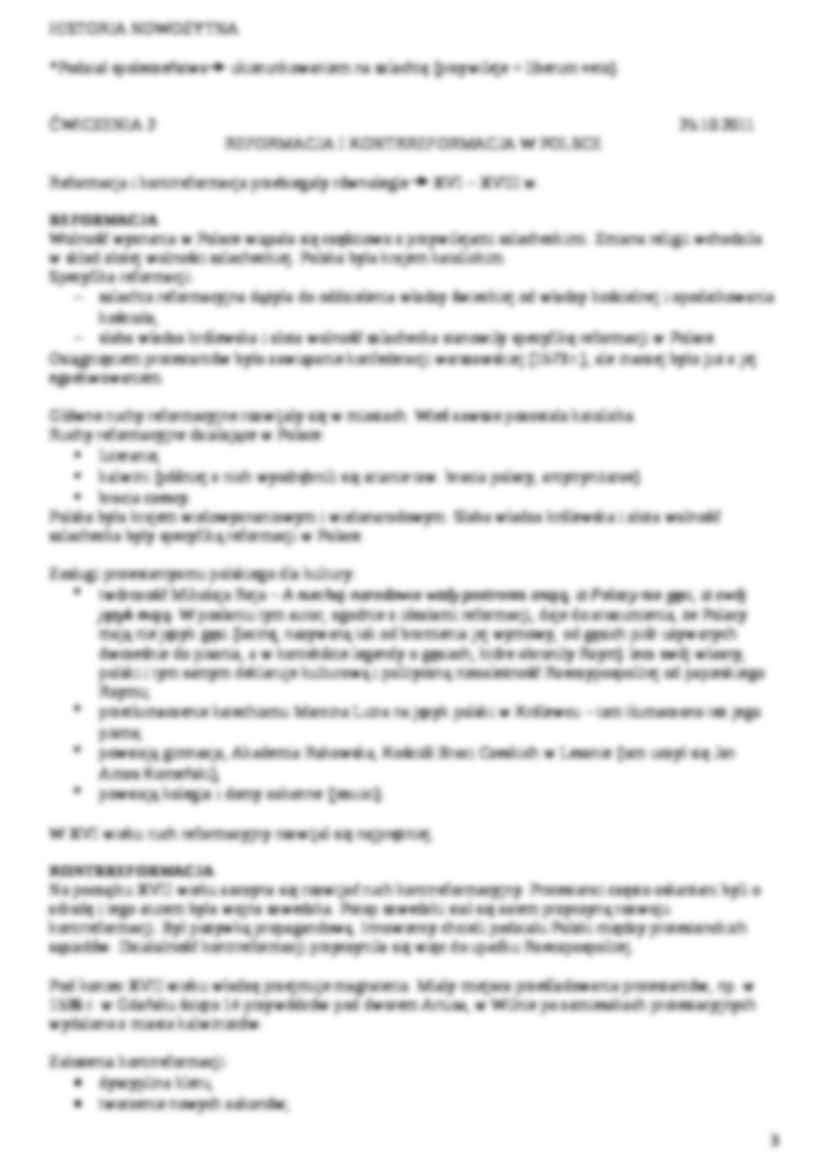 Historia Nowożytna - ćwiczenia - strona 3