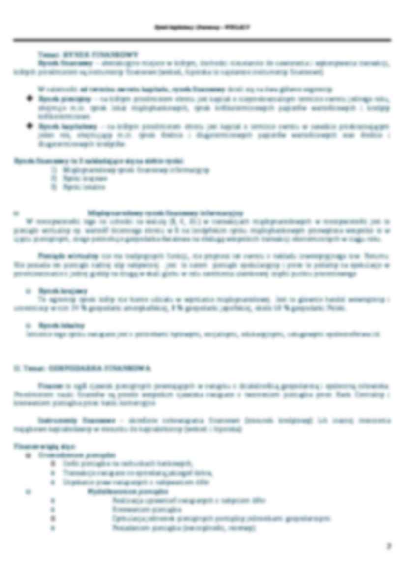 Rynek Kapitałowy i Finansowy - strona 2