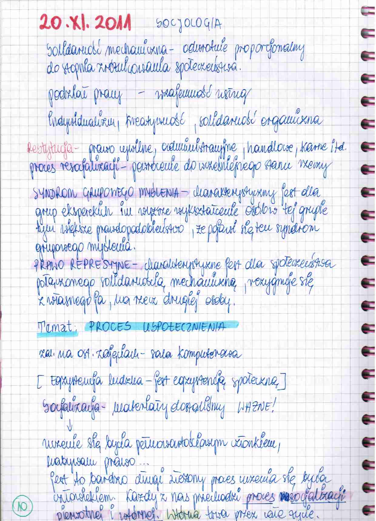 Socjologia - wykłady  - strona 1