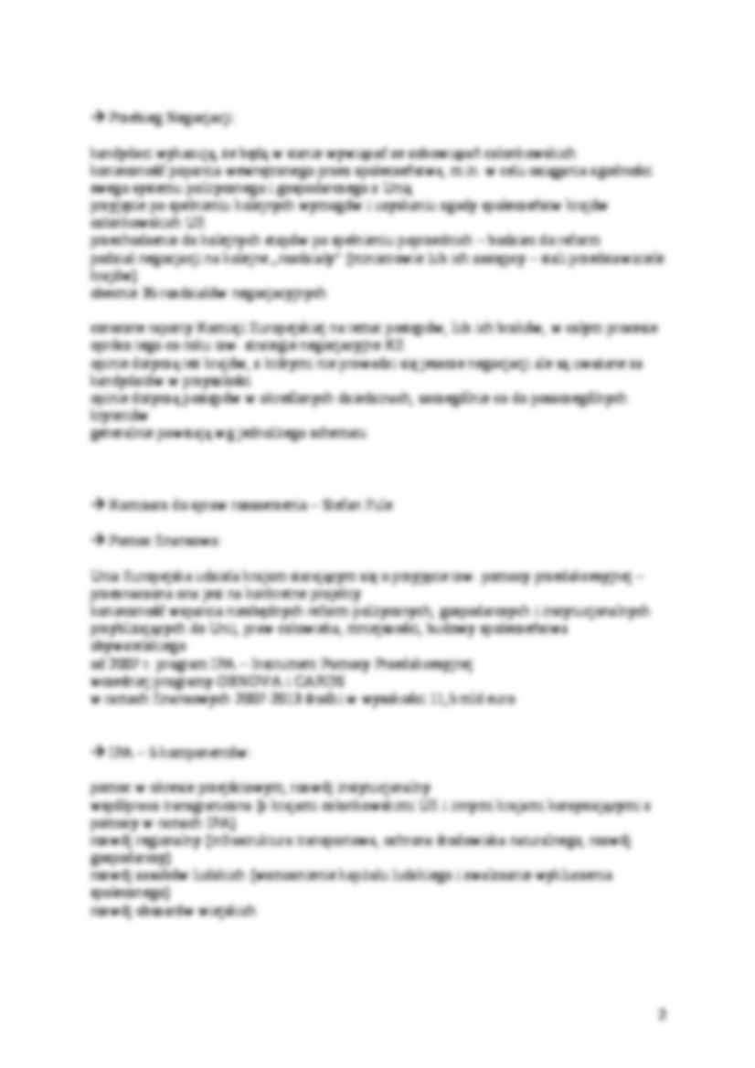 Warunki przystąpienia do UE - strona 2