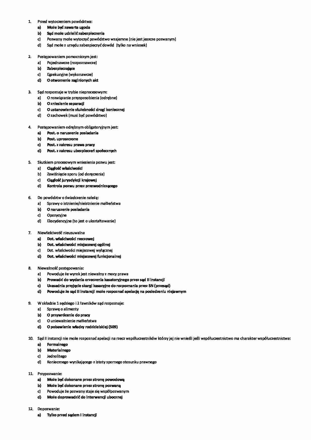 Egzamin z kodeksu prawa cywilnego - strona 1