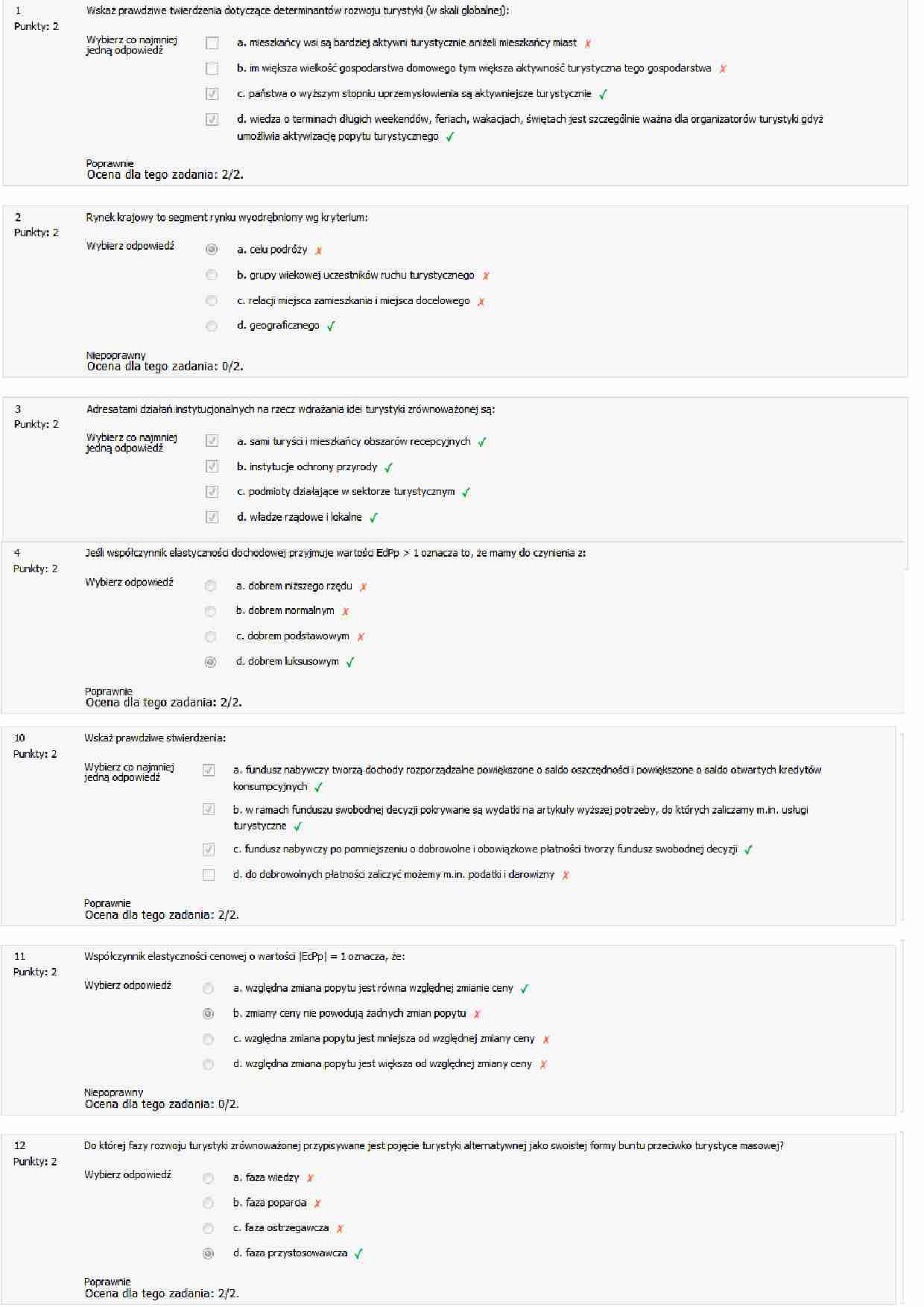 Ekonomika Turystyki i Rekreacji(Ćwiczenia) - strona 1