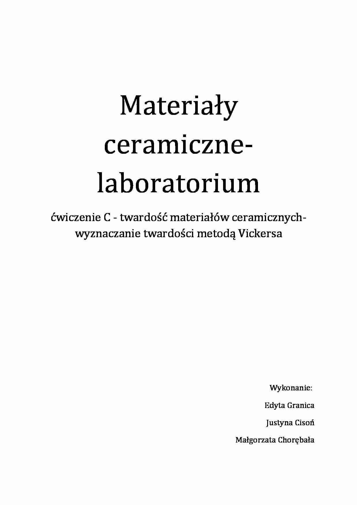 Twardość materiałów ceramicznych - strona 1