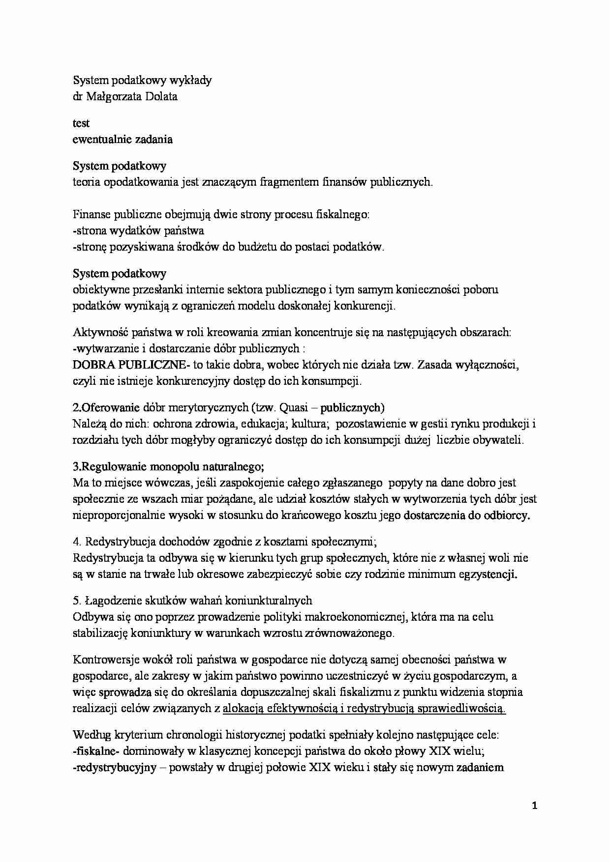 System podatkowy - strona 1