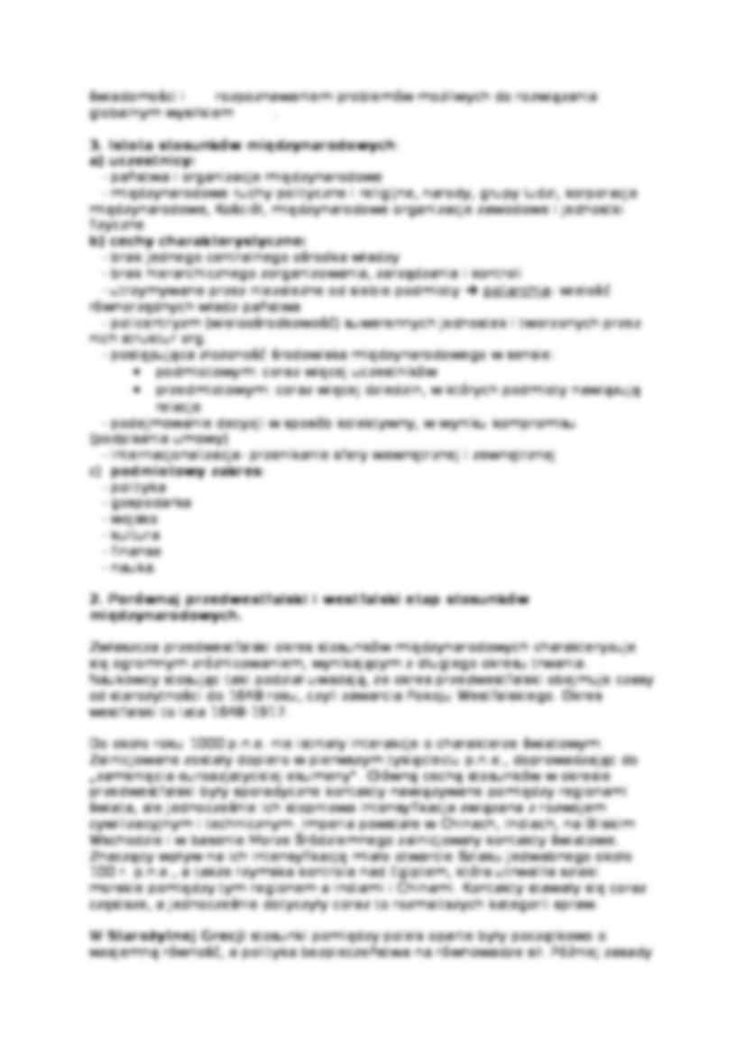 Międzynarodowe Stosunki Polityczne - opracowanie zagadnień - strona 2