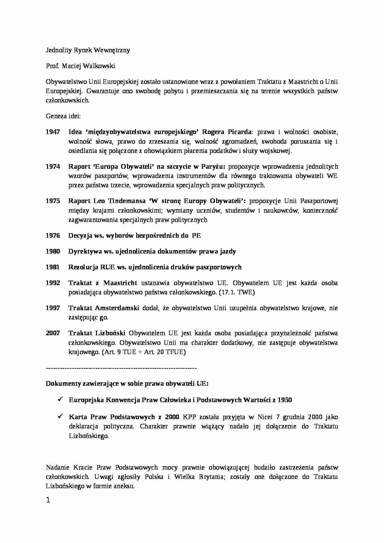 Rynek Unii Europejskiej od powstania - strona 1