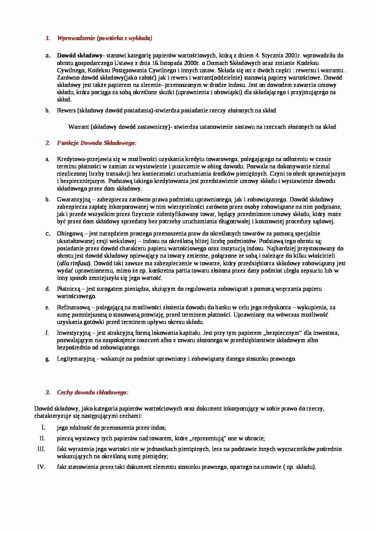 Polityka ekonomiczna - definicje, itp.  - strona 1