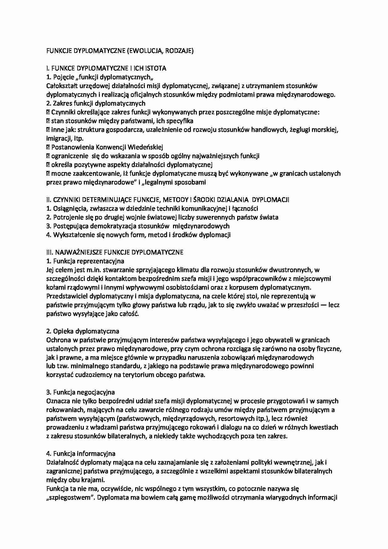 Protokół dyplomatyczny - wykłady - strona 1