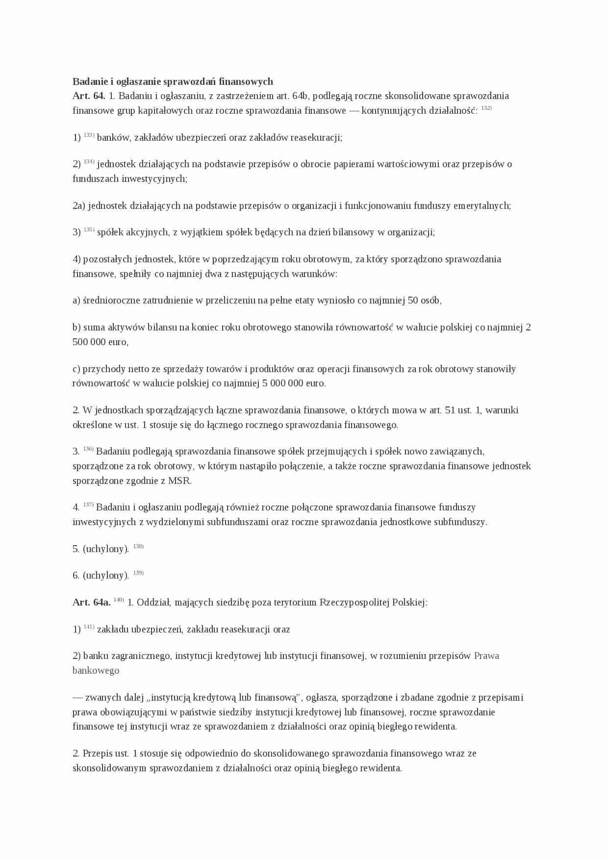 Sprawozdania finansowe - opracowanie - strona 1