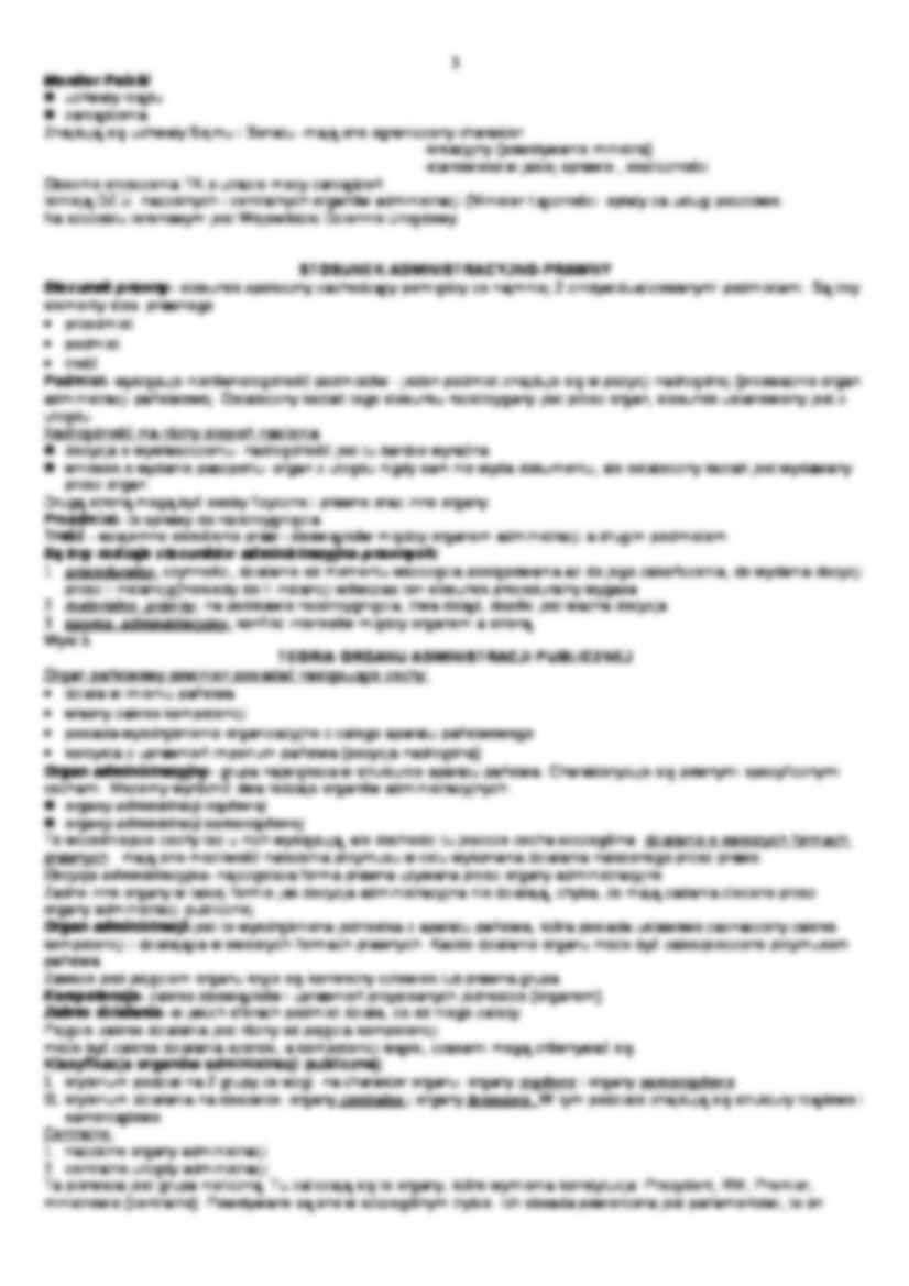 Prawo administracyjne - komplet wykładów - strona 3