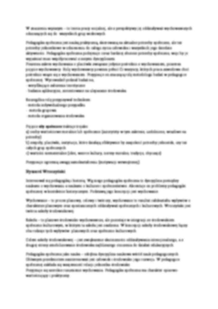 Pedagogika społeczna - wykłady i ćwiczenia - strona 3