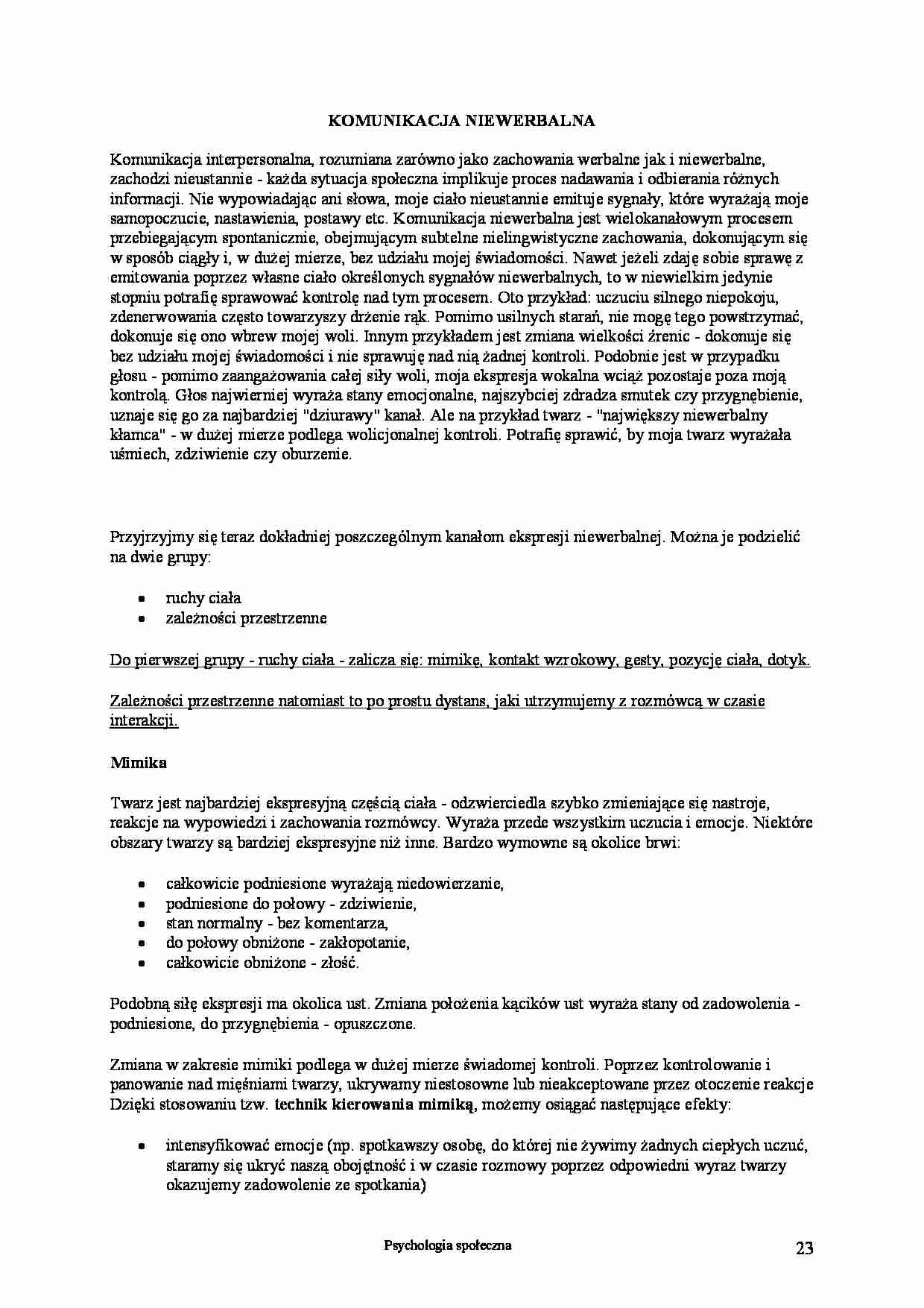 Psychologia społeczna część 3 - strona 1