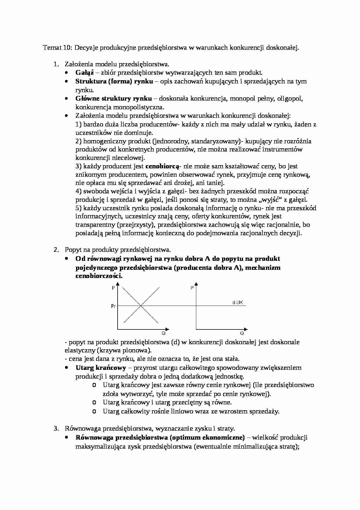 Mikroekonomia - wykłady - Mechanizm rynkowy - strona 1