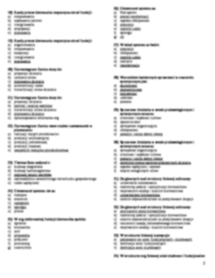 Podstawy zarządzania - testy - strona 2