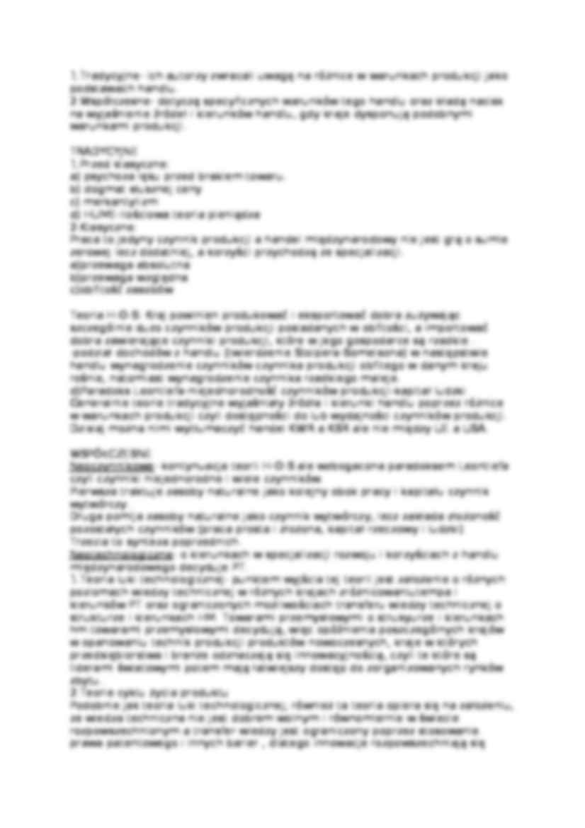 Międzynarodowe stosunki gospodarcze - notatki - strona 3