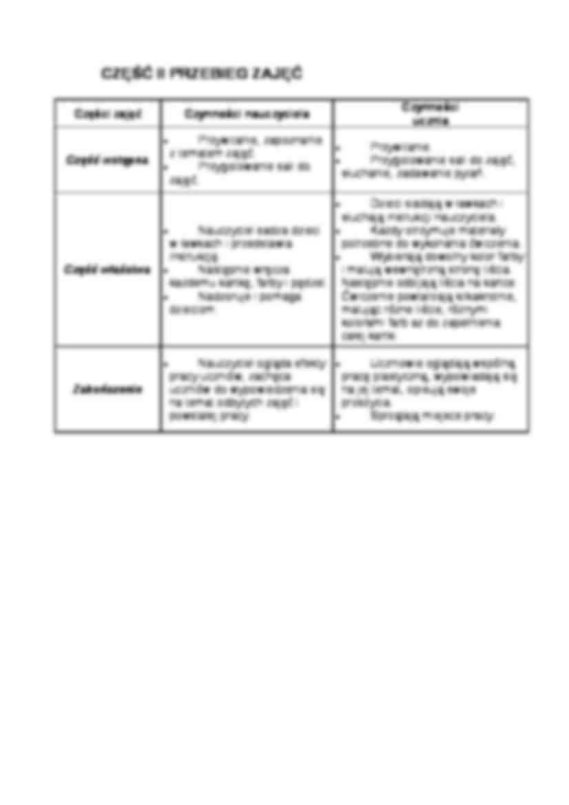 Konspekt zajęć plastycznych - strona 2