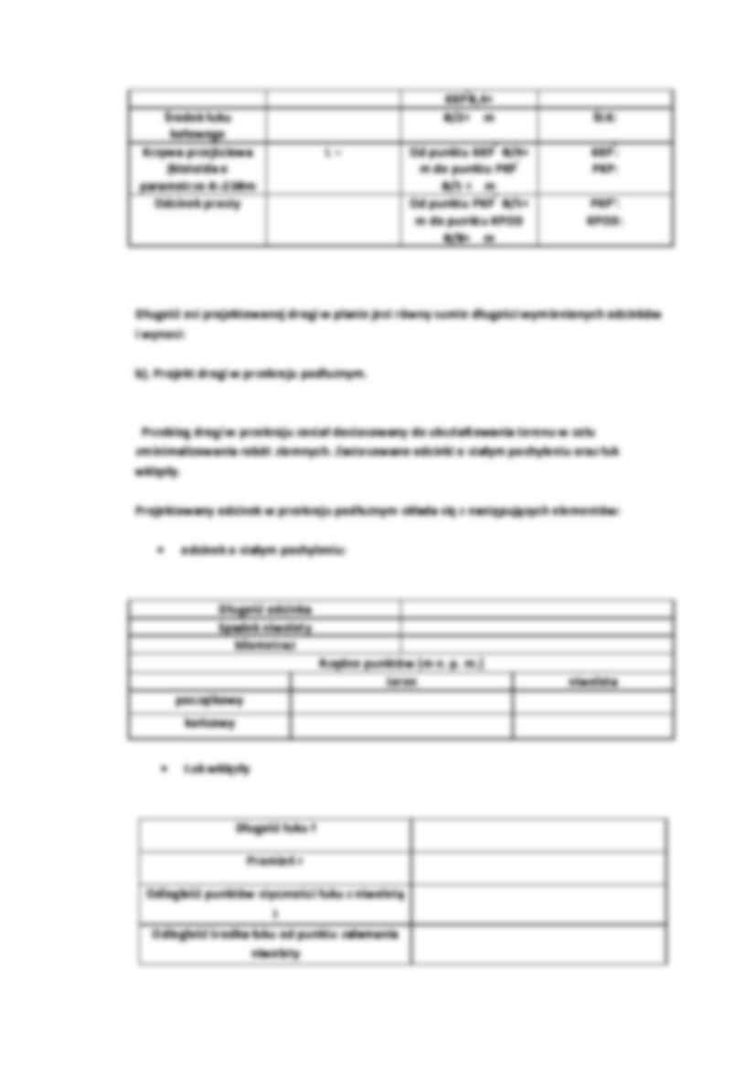 Opis techniczny - projekt odcinka drogi - strona 2