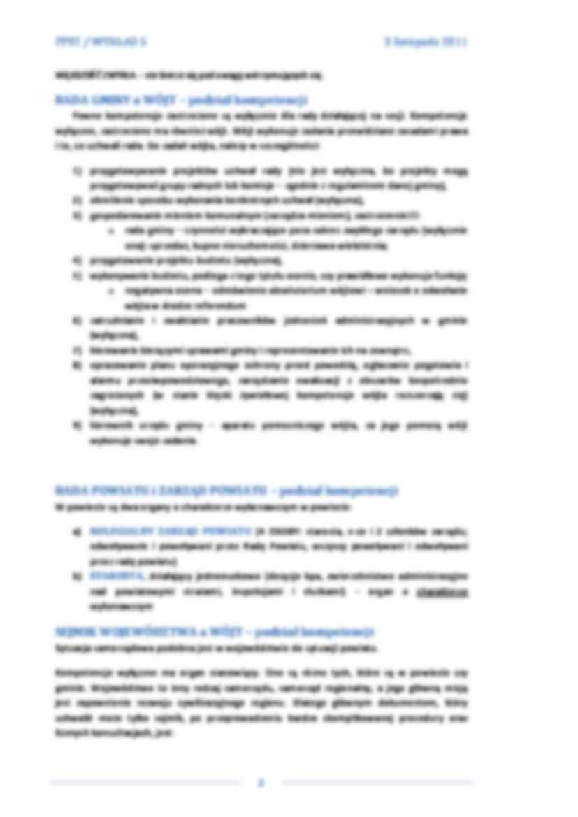 Podstawy Prawne Samorządów terytorialnych - wykład nr 5 - strona 2