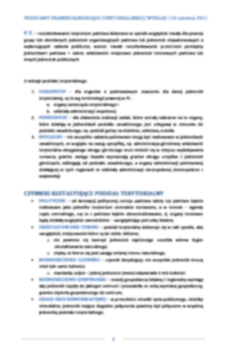 Podstawy Prawne Samorządów terytorialnych - wykład 1  - strona 2